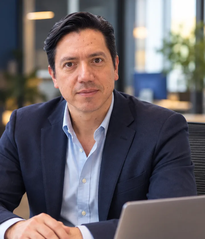 Helmunt Hernández, CEO de Digital Solution Core, en la oficina